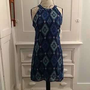 NWT Speachless print halter dress Sz M